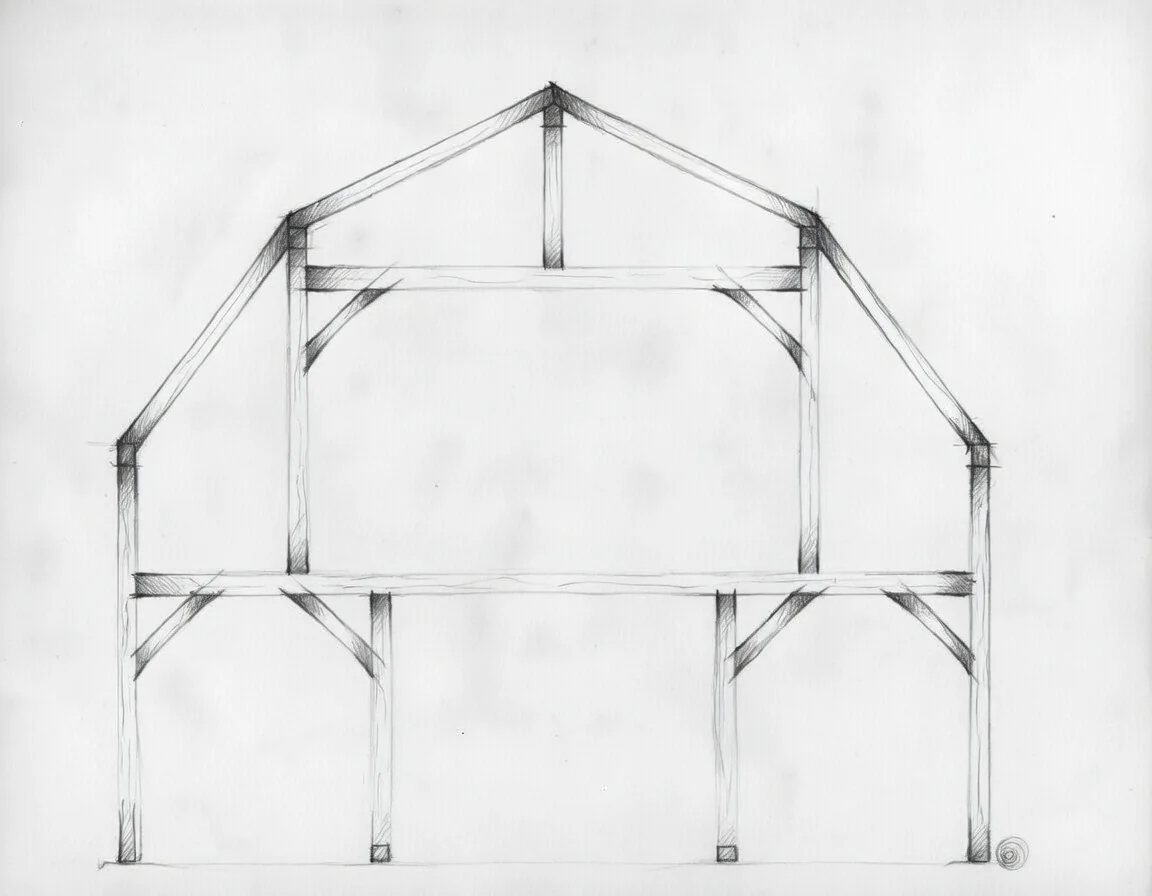 Gambrel: Classic agriculture barn. Great for loft space. Configurable for living, events, or livestock operations.